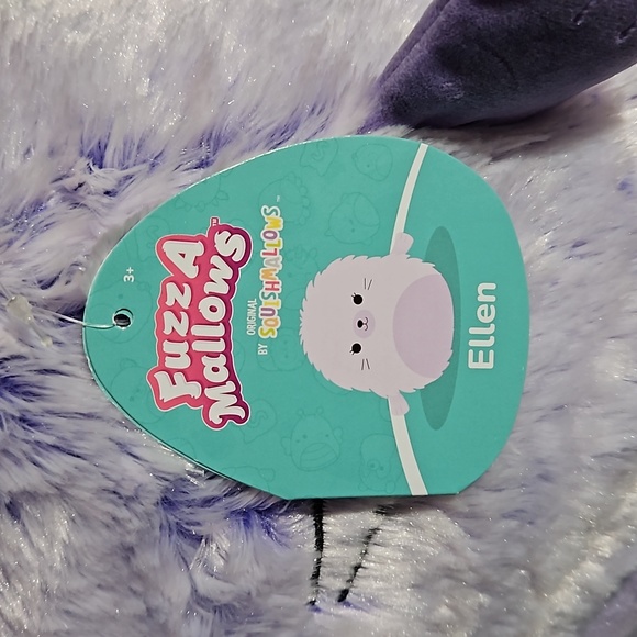 Original Squishmallows  Fuzzy & Soft  Fuzzamallow Ellen the Seal NWT - Picture 3 of 5